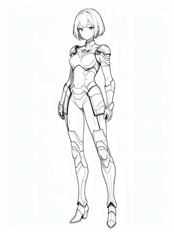 Tranh tô màu robot (20)