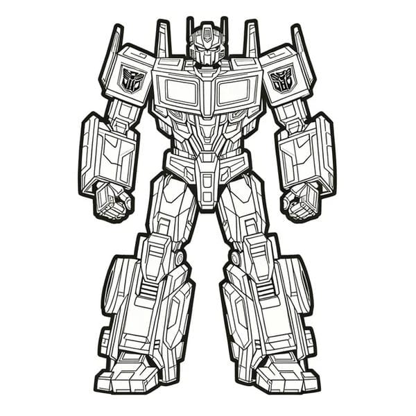 Tranh tô màu robot (22)