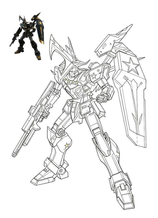 Tranh tô màu robot (25)