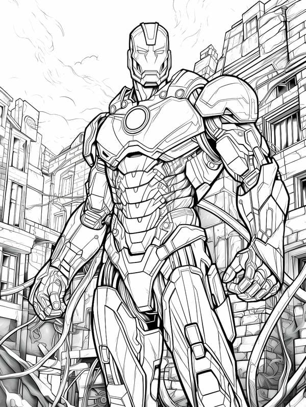 Tranh tô màu robot (26)