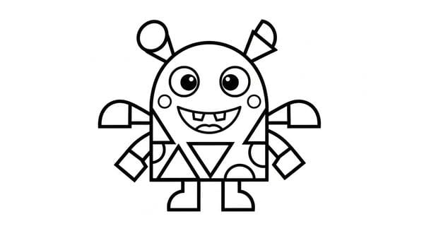 Tranh tô màu robot (4)