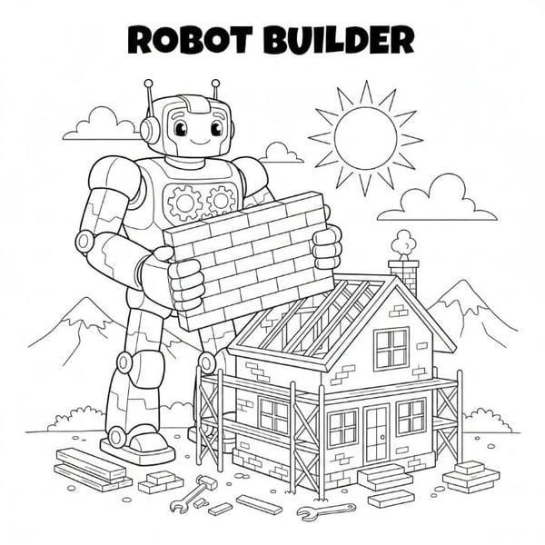 Tranh tô màu robot (6)