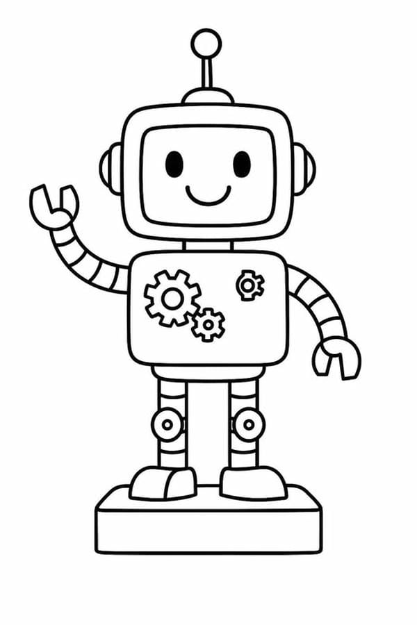 Tranh tô màu robot (9)