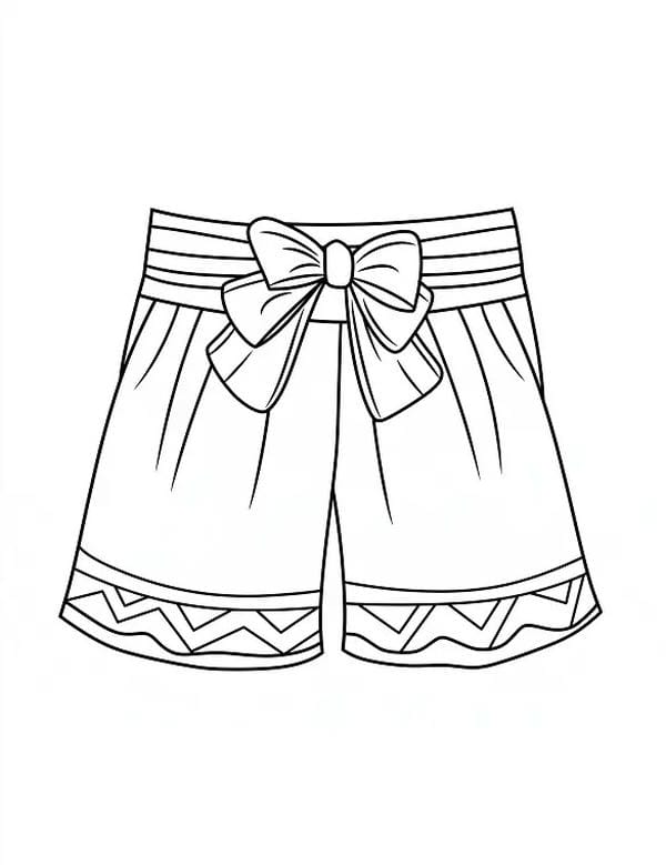 Tranh tô màu trang phục mùa hè 23