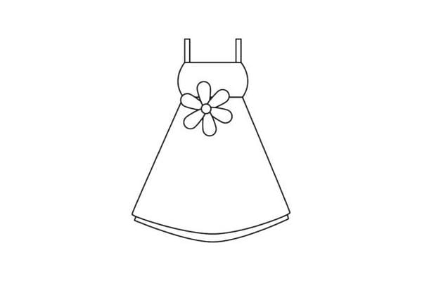 Tranh tô màu trang phục mùa hè 30