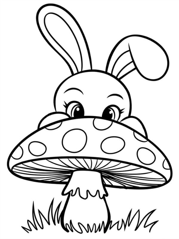 con thỏ cho bé tô màu