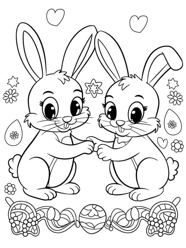 con thỏ tô màu​