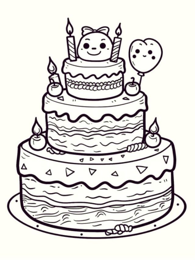 tô màu bánh sinh nhật​ 22