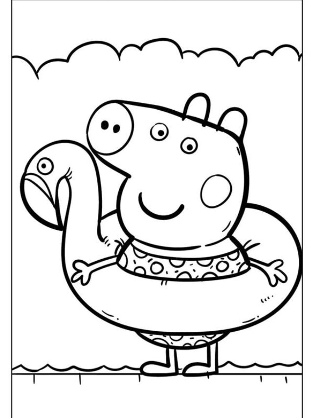 tô màu heo peppa 20