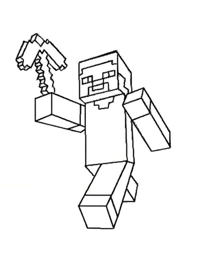 tô màu minecraft 10