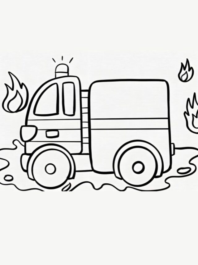 tô màu xe cứu hỏa 6