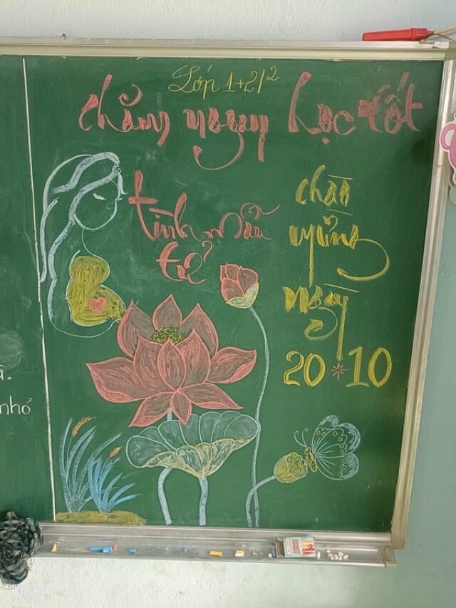 trang trí bảng 20 10 31