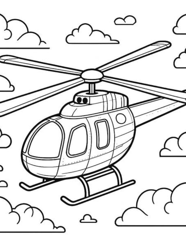 tranh tô màu máy bay 13