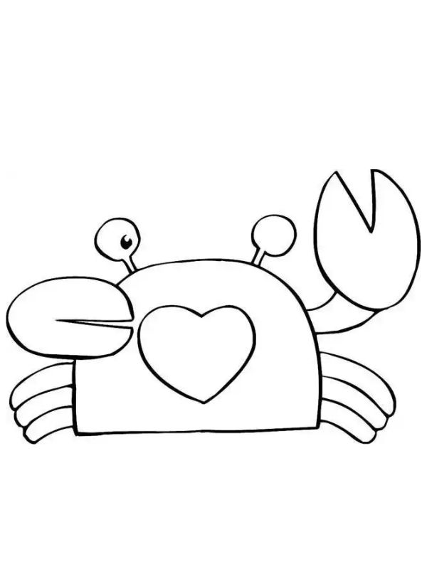 hình ảnh con cua tô màu