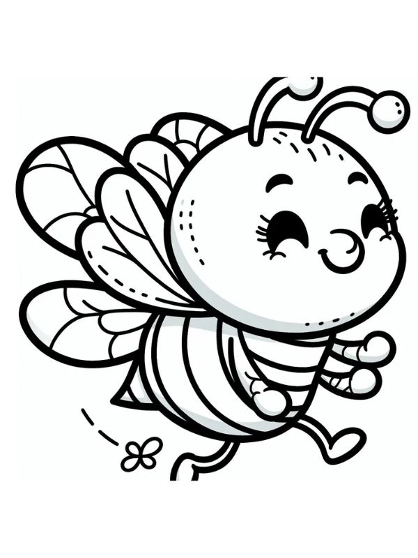 hình ảnh con ong tô màu