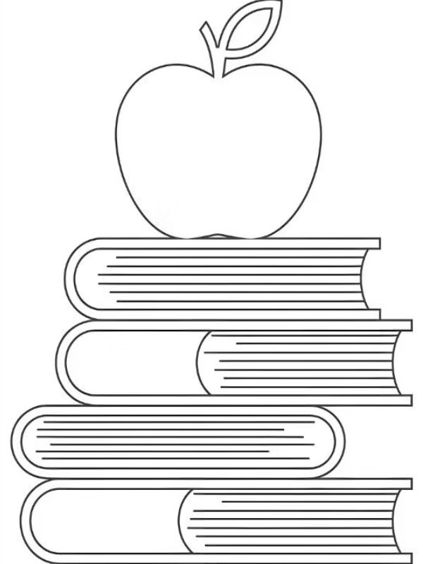 hình ảnh tô màu quả táo