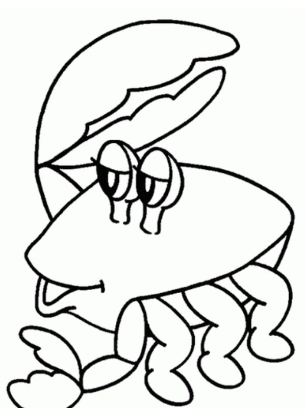 hình con cua tô màu