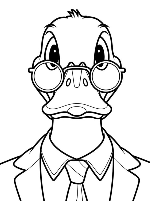 hình con vịt tô màu