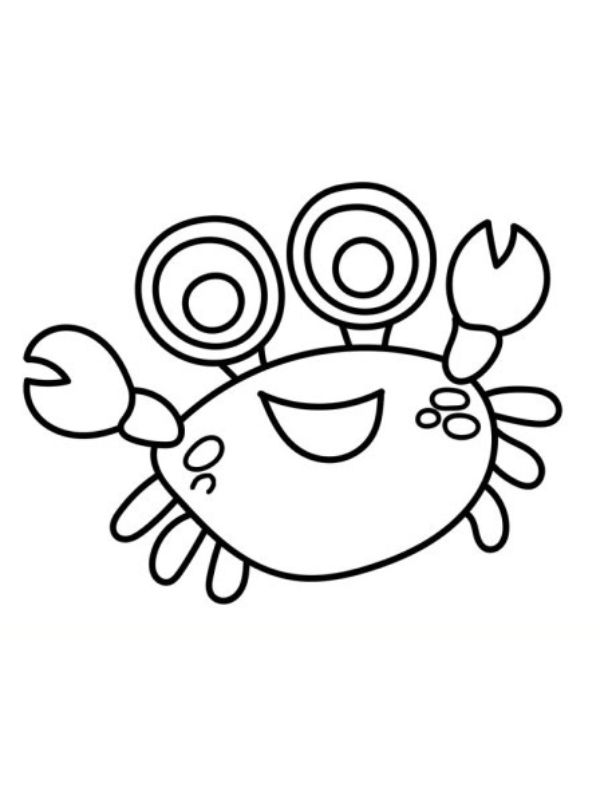 hình tập tô màu con cua