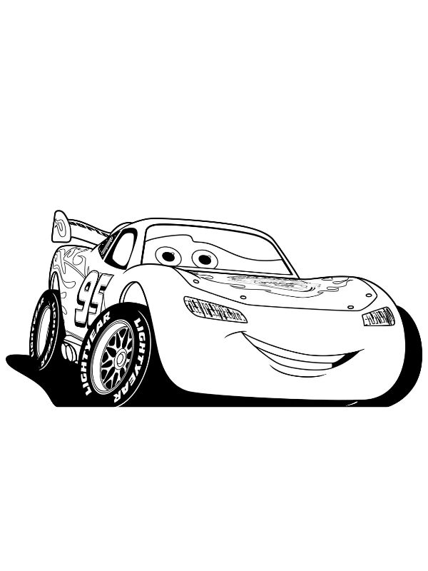 hình tô màu hình xe đua​