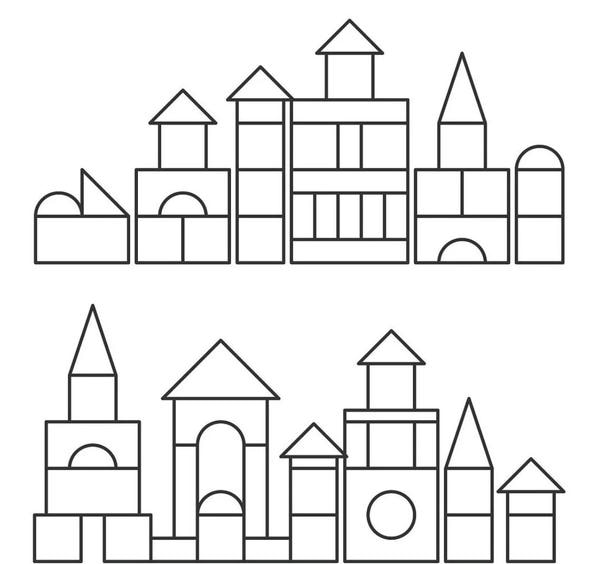 hình tô màu lâu đài