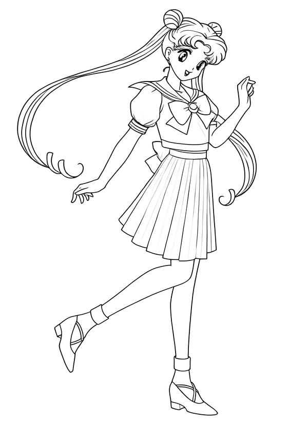 hình tô màu thủy thủ mặt trăng​