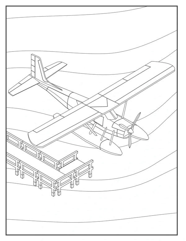 máy bay chiến đấu tô màu