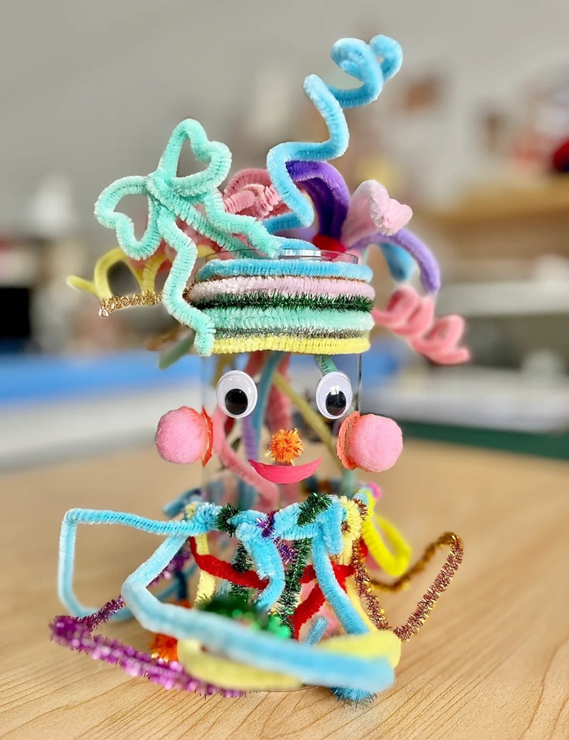 tái chế chai nhựa thành đồ trang trí 13