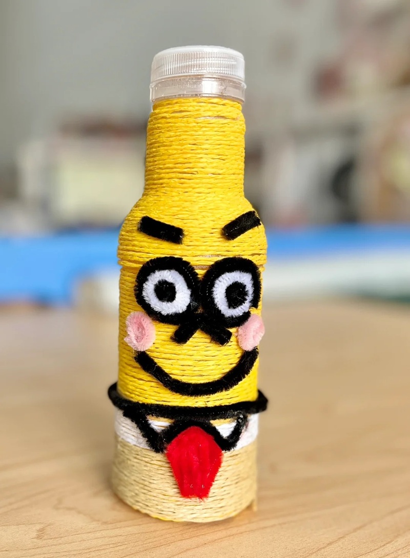 tái chế chai nhựa thành đồ trang trí 15