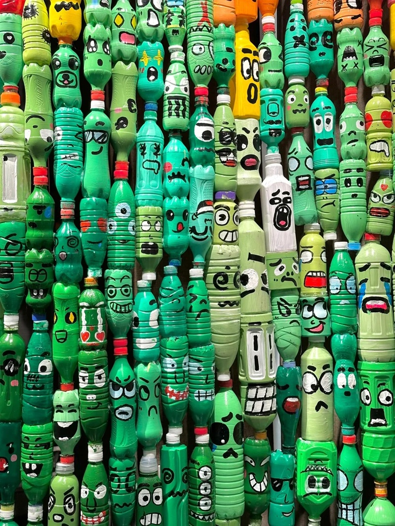 tái chế chai nhựa thành đồ trang trí 19