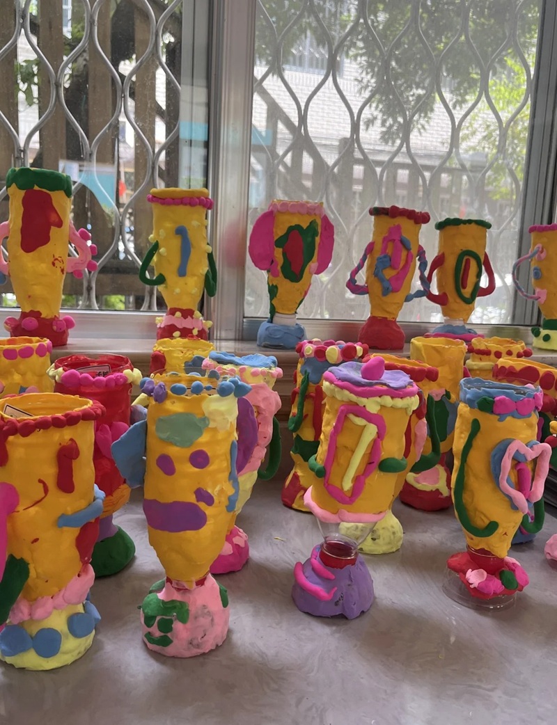 tái chế chai nhựa thành đồ trang trí 33