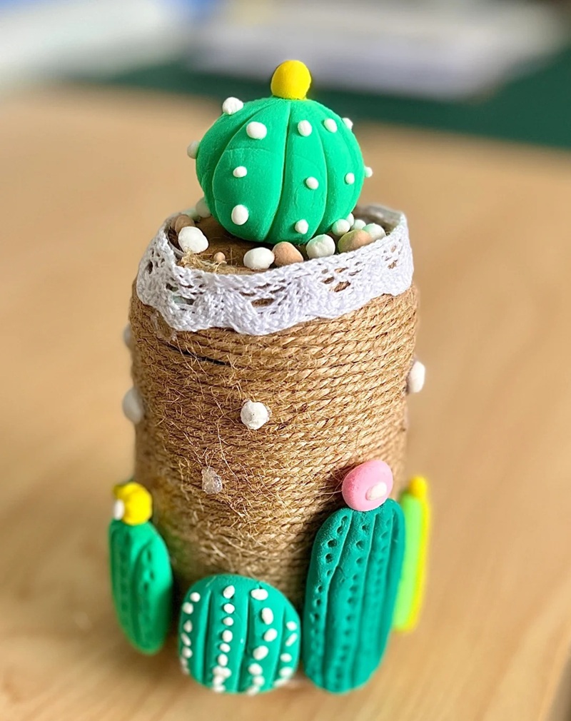 tái chế chai nhựa thành đồ trang trí 5