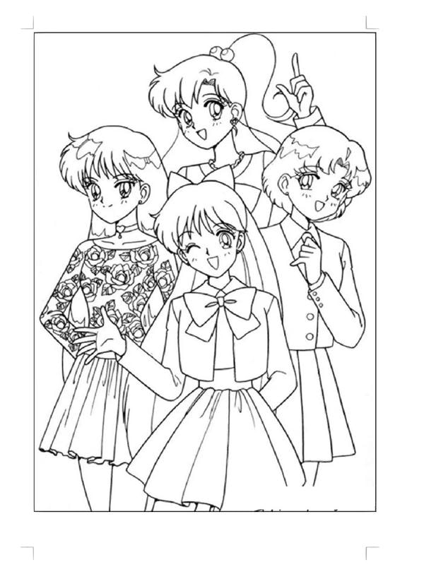 thủy thủ mặt trăng tô màu​