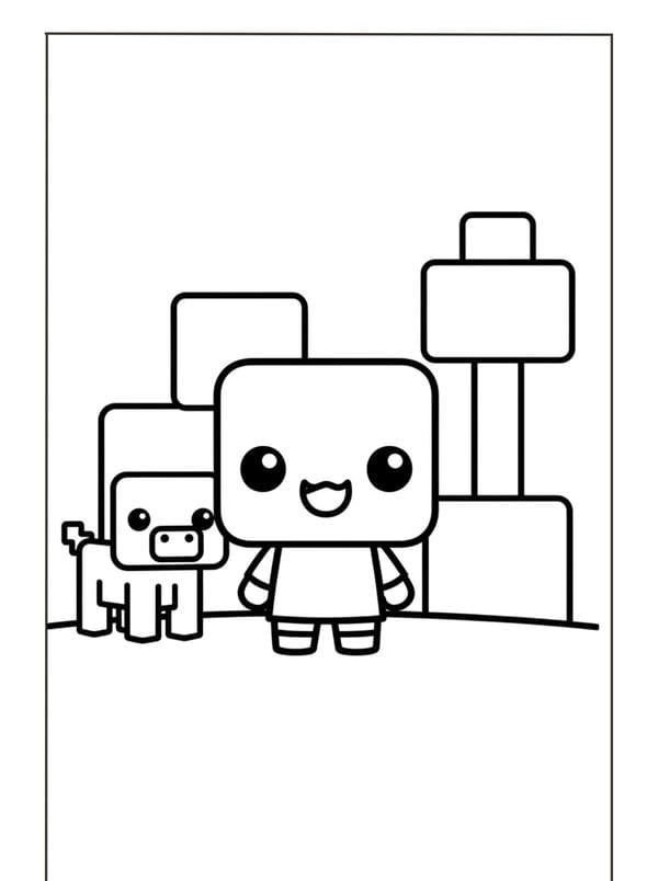 tô màu Minecraft 12