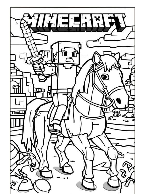 tô màu Minecraft 17