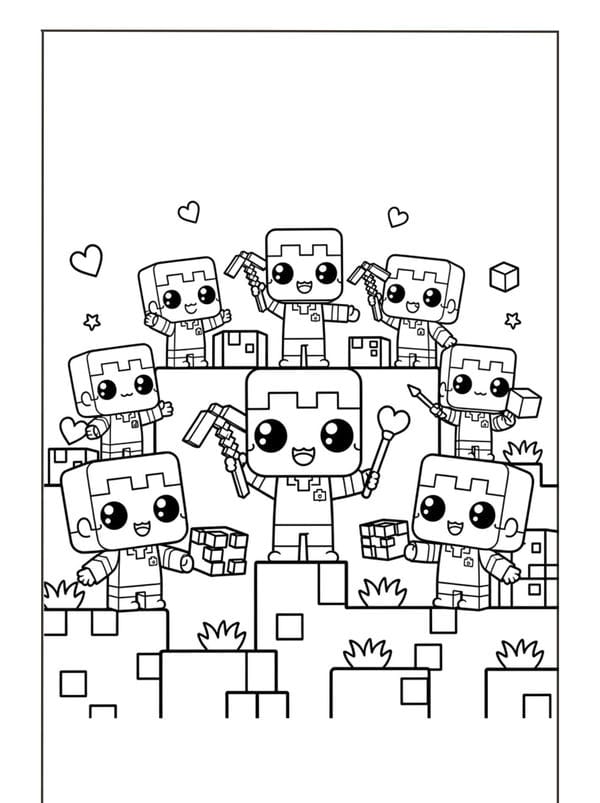 tô màu Minecraft 18