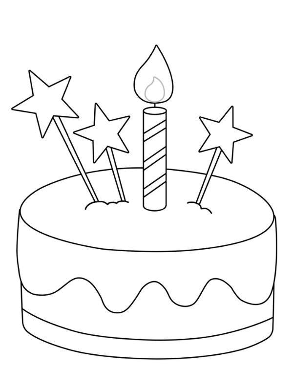 tô màu bánh sinh nhật​ 13