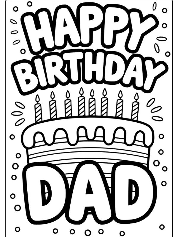 tô màu bánh sinh nhật​ 2