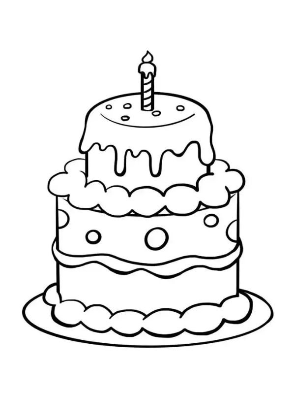 tô màu bánh sinh nhật​ 29