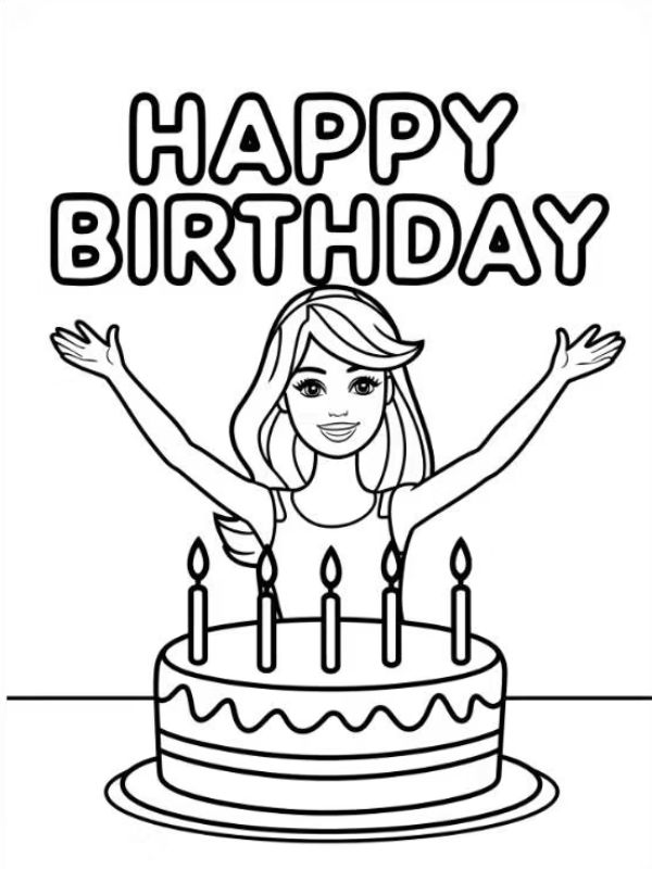 tô màu búp bê barbie 12