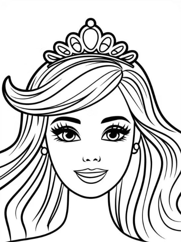 tô màu búp bê barbie 14