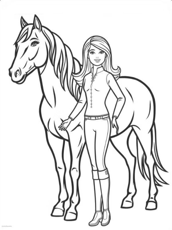 tô màu búp bê barbie 16