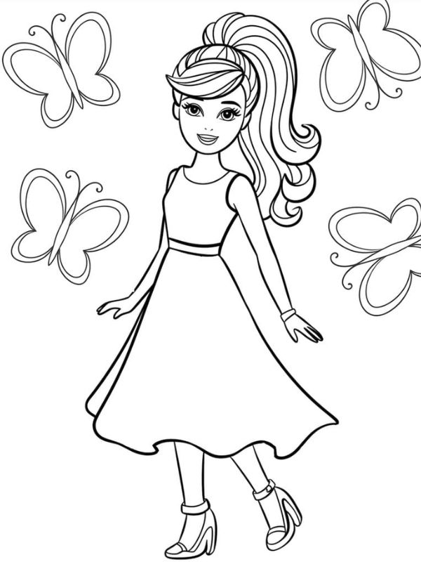 tô màu búp bê barbie 20