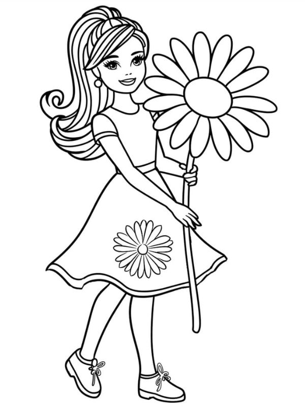 tô màu búp bê barbie 21