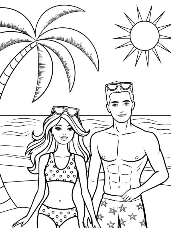 tô màu búp bê barbie 25