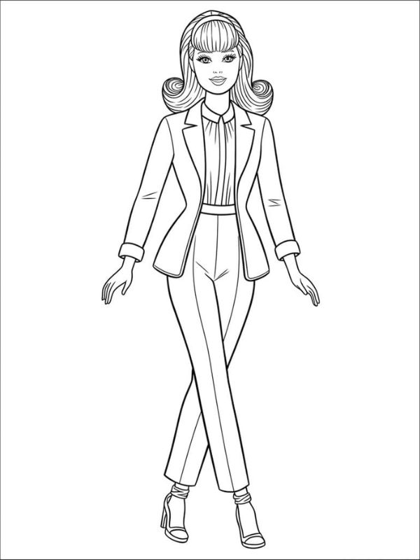 tô màu búp bê barbie 29