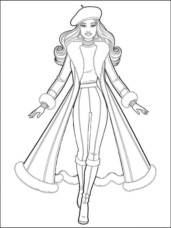 tô màu búp bê barbie 30