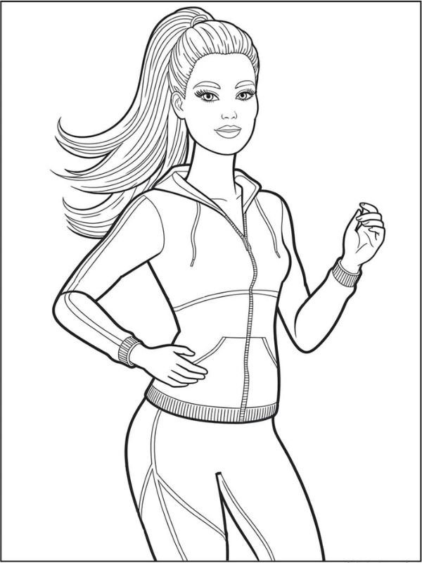 tô màu búp bê barbie 31