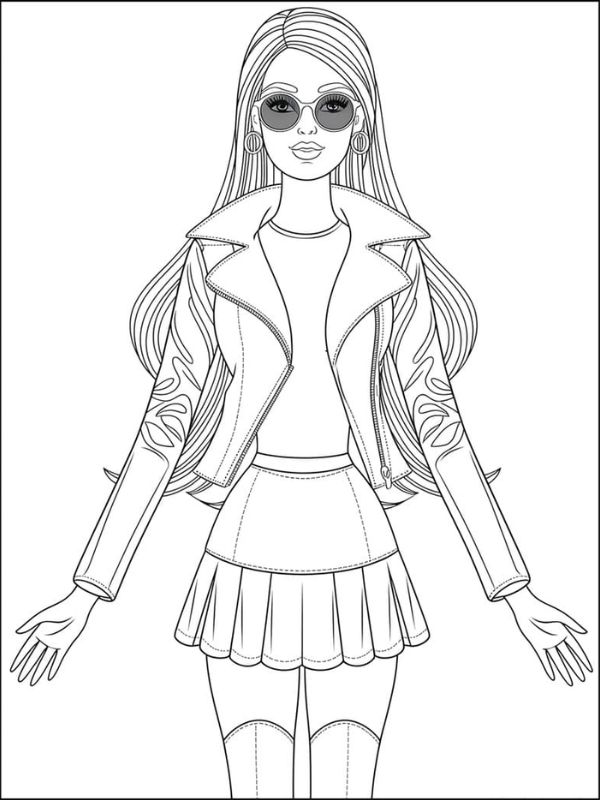 tô màu búp bê barbie 32
