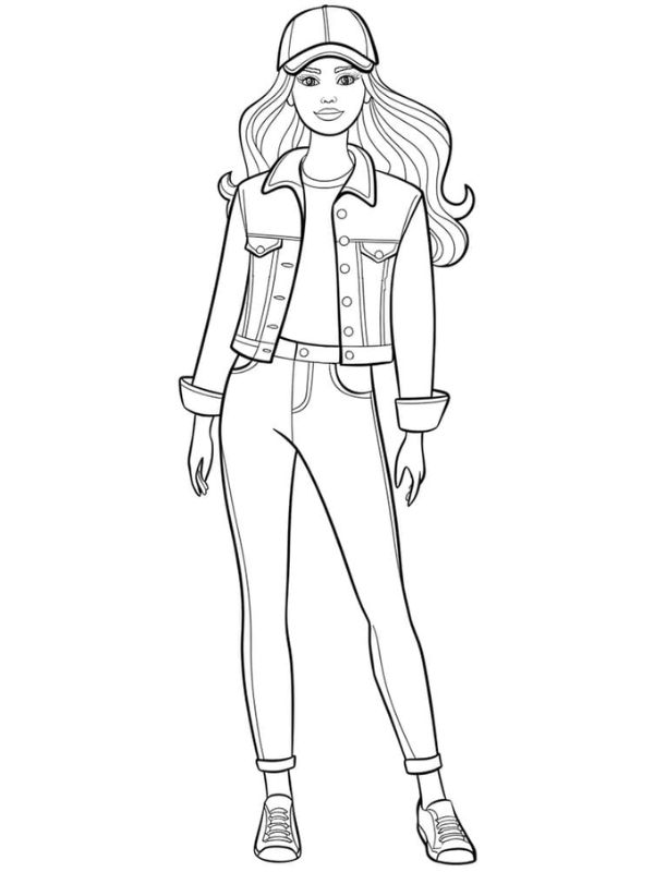 tô màu búp bê barbie 36